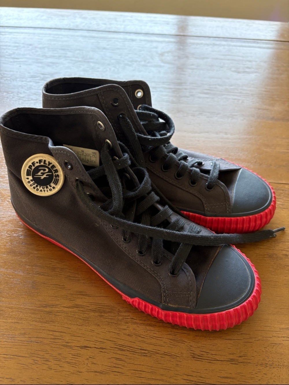 PF Flyers high top shoes